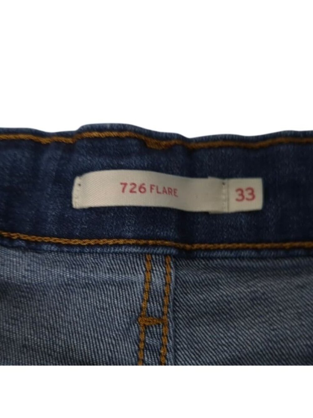 Levi's 726 Flare Jeans Women's Size 33 Blue Stretch Denim Classic Flared Leg - Picture 4 of 9